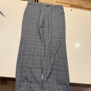 Calvin Klein Gray Dress Pants Classic Straight-Leg